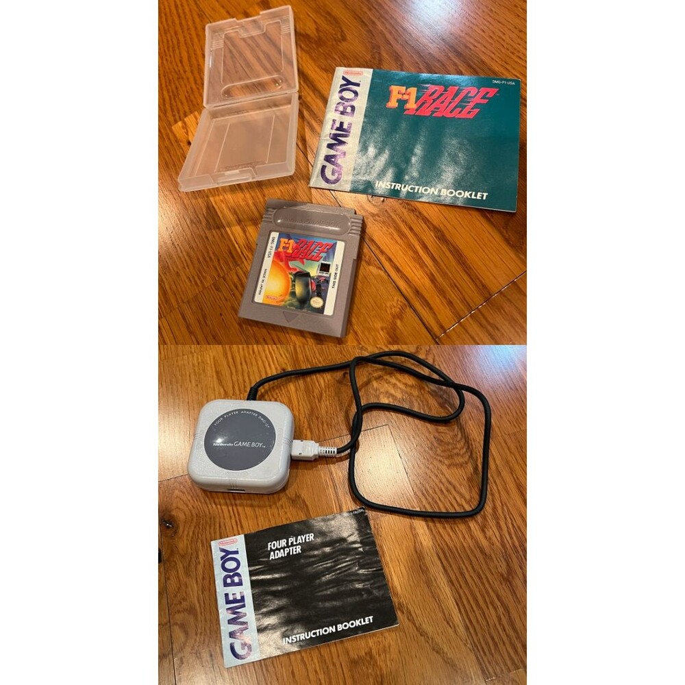 F-1 Race with 4 Player Adapter (Nintendo Game Boy, 1990 ) Authentic